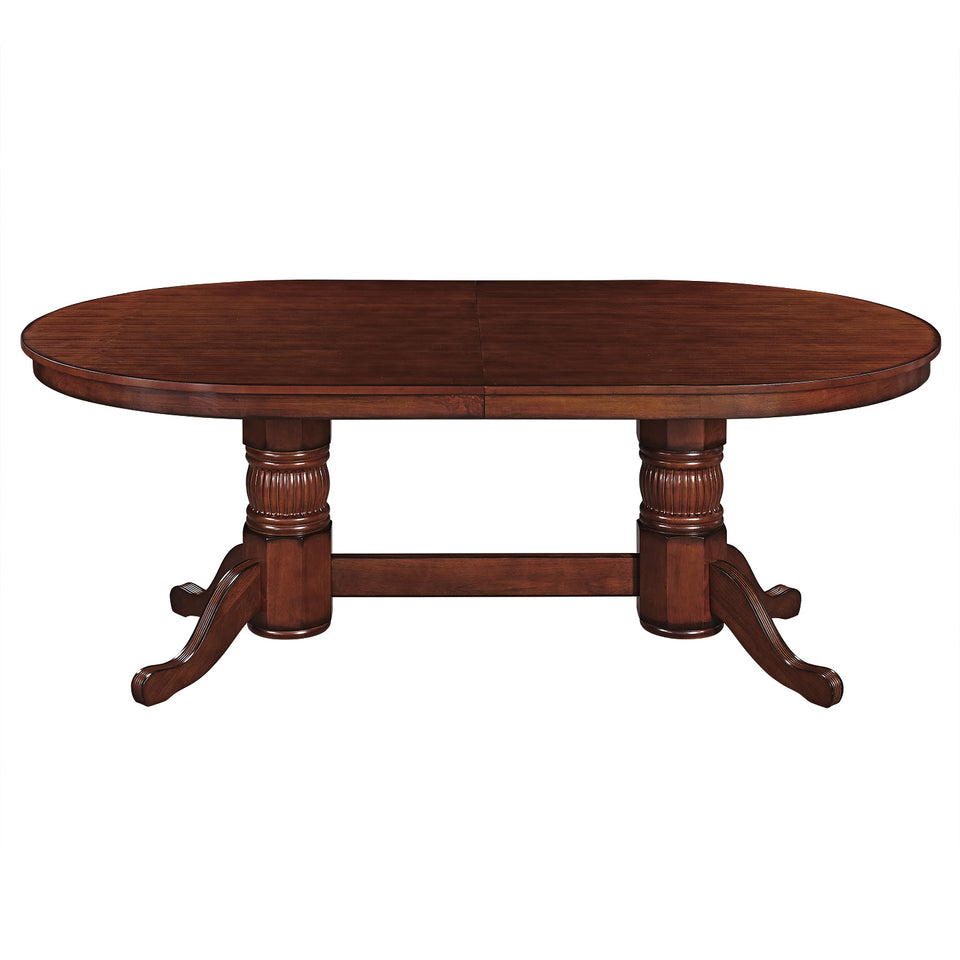 RAM Game Room 84" Texas Hold'em Game Table with Dining Top - Chestnut