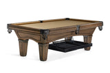 Brunswick Billiards Glenwood 7' Slate Pool Table in Coffee w/ Tapered Legs