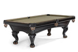 Brunswick Billiards Glenwood 8' Slate Pool Table in Matte Black/Coffee w/ Talon Ball & Claw Leg