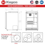 Kegco 24" Wide Single Tap Stainless Steel Built-In Digital Left Hinge Kegerator with Kit