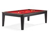 Brunswick Billiards The Henderson 8' Slate Pool Table in Two Tone - Matte Black/Walnut