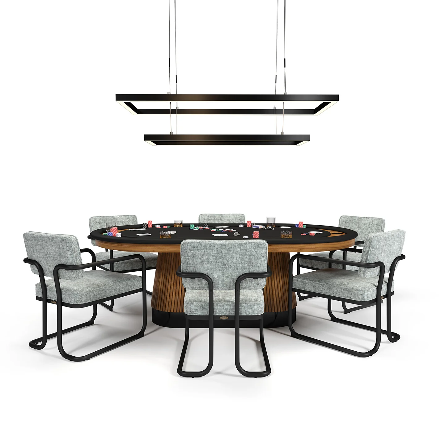 RAM Game Room 54" LED Double Rectangular Game Table Light Fixture