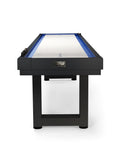 American Heritage Lanai 12' Shuffleboard Table in Obsidian Black, shown against white background.