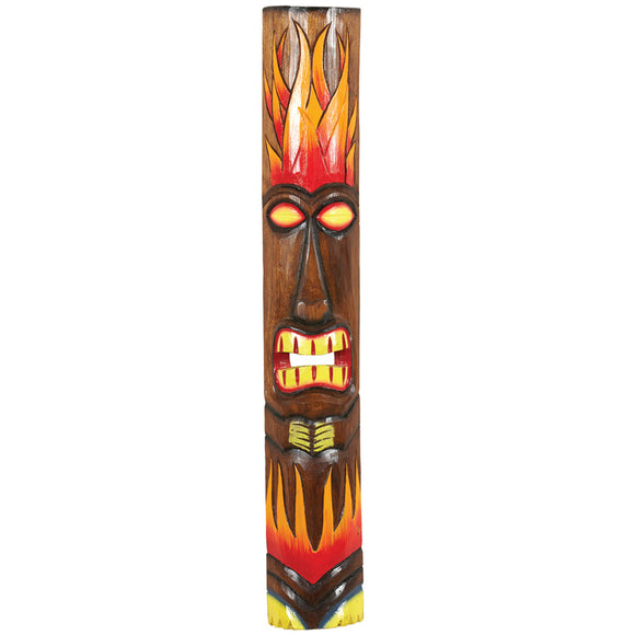 RAM Game Room Large Fire Tiki Mask Wall Art