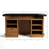 RAM Game Room Prohibition 84" Cocktail Bar - Walnut