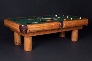 Viking Log Furniture Ponderosa Pine Pool Table