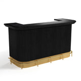 RAM Game Room Prohibition 84" Cocktail Bar - Black