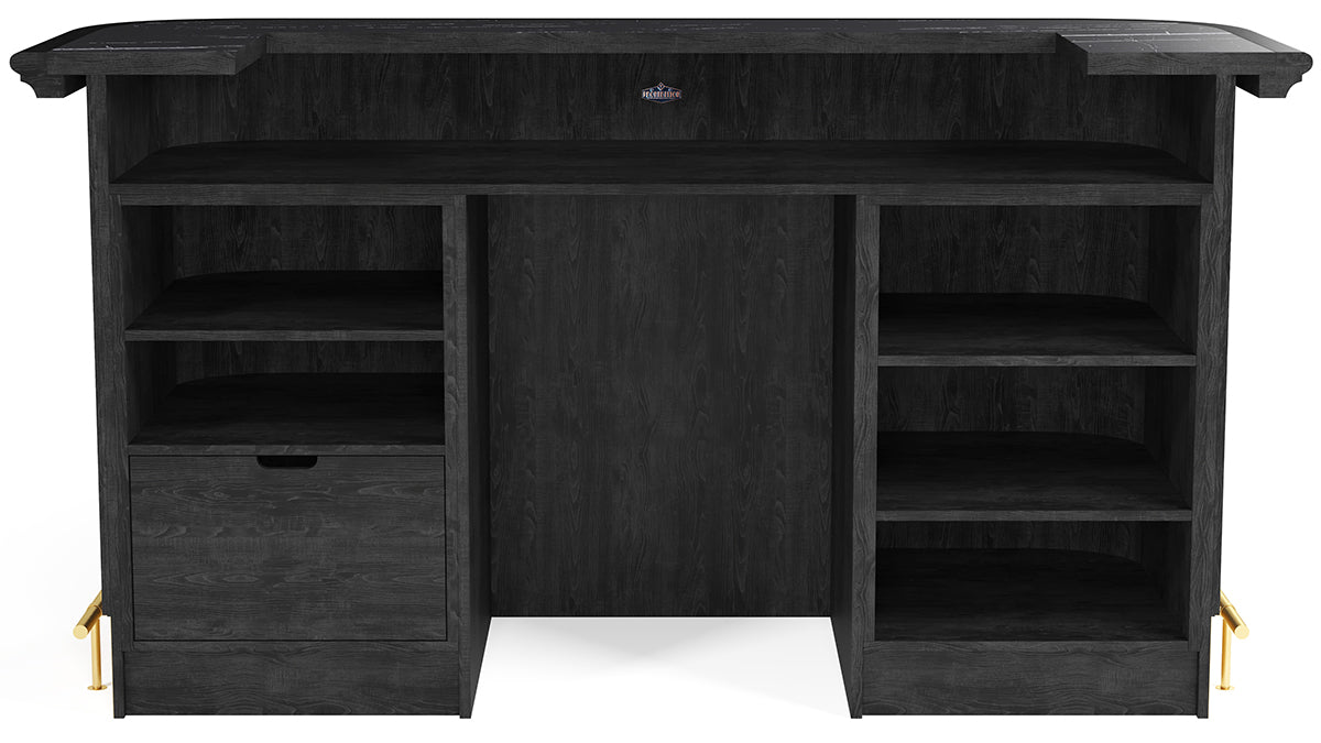 RAM Game Room Prohibition 84" Cocktail Bar - Black