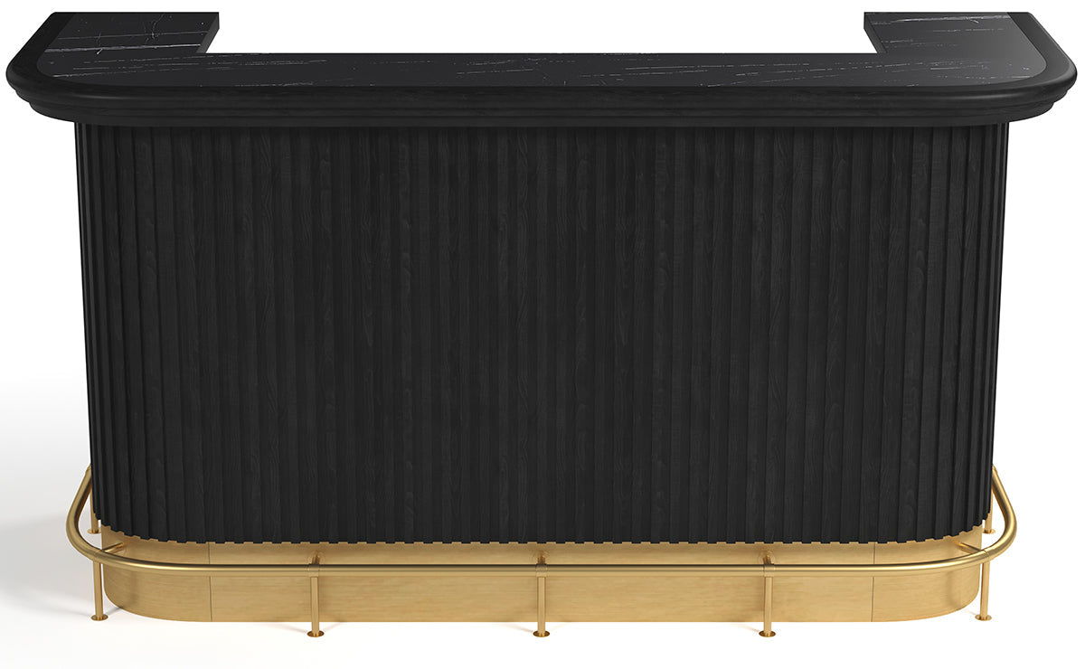 RAM Game Room Prohibition 84" Cocktail Bar - Black