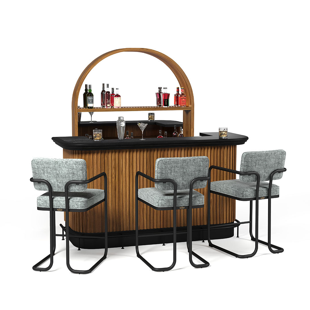 RAM Game Room Prohibition 84" Cocktail Bar - Walnut