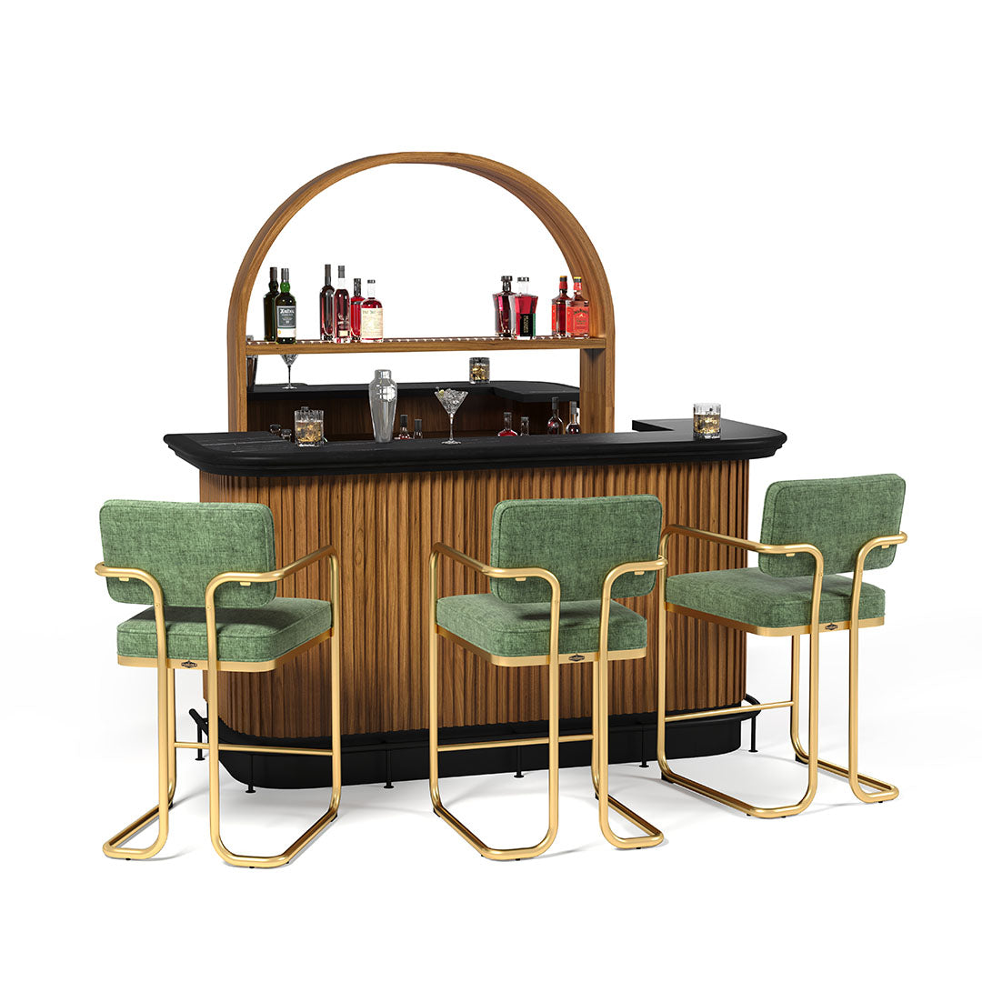 RAM Game Room Prohibition 84" Cocktail Bar - Walnut