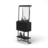 RAM Game Room Prohibition Mini Cocktail Bar - Black - Bar only