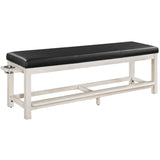 RAM Game Room Spectator Storage Bench - Antique White