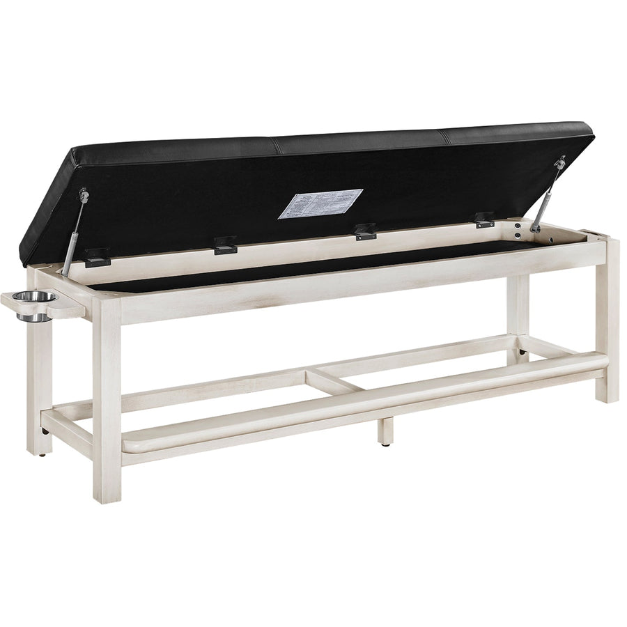 RAM Game Room Spectator Storage Bench - Antique White