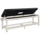 RAM Game Room Spectator Storage Bench - Antique White