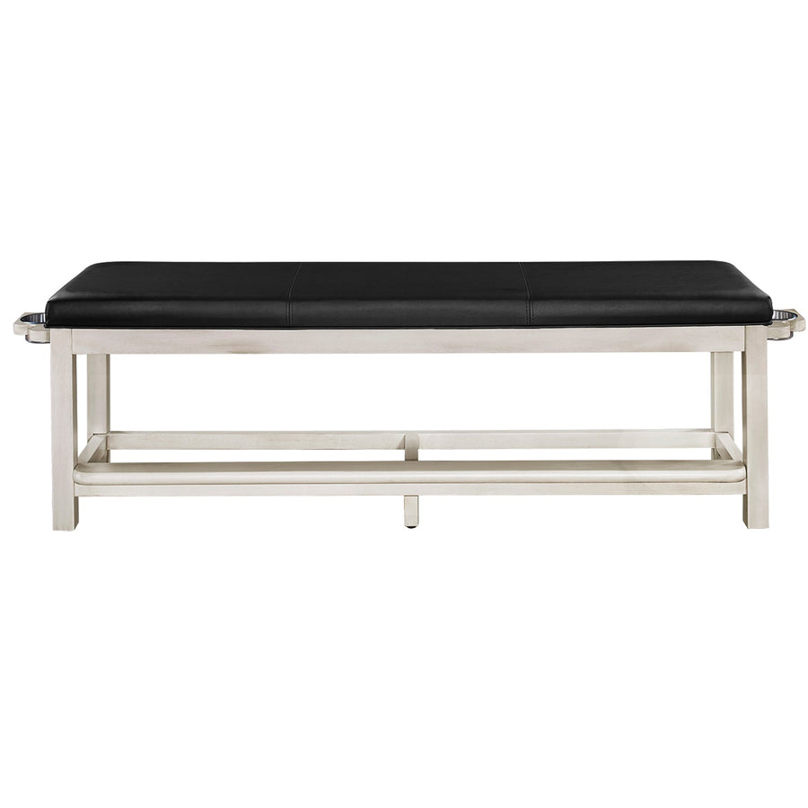 RAM Game Room Spectator Storage Bench - Antique White