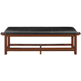 RAM Game Room Spectator Storage Bench - Chestnut