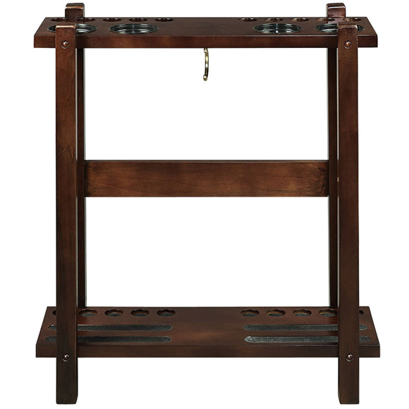 RAM Game Room Straight Floor Cue Rack - Cappuccino