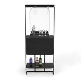 RAM Game Room Prohibition Mini Cocktail Bar - Black - Bar only