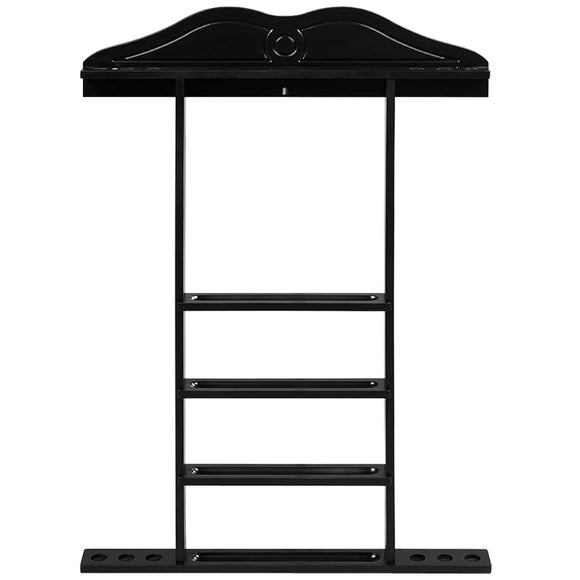 RAM Game Room Wall Cue Rack - Black