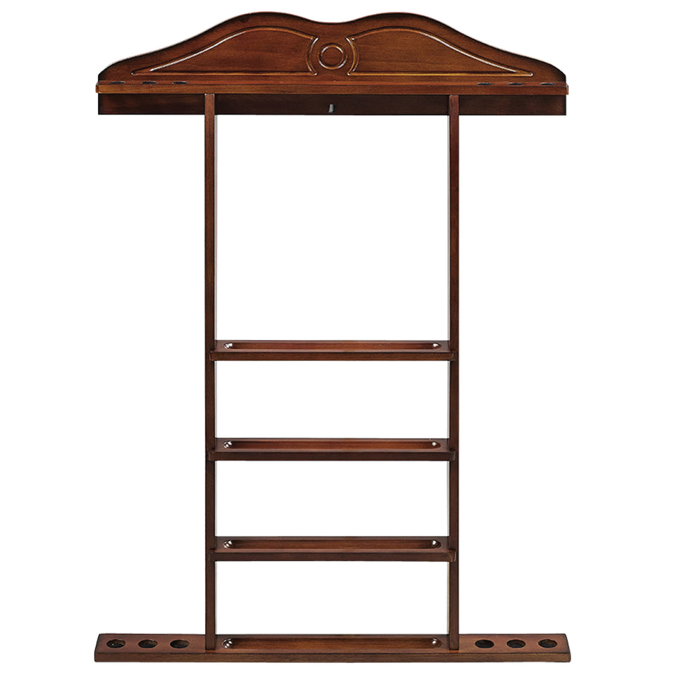 RAM Game Room Wall Cue Rack - Chestnut