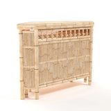 Bambo cabinet on a white background