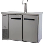 Kegco  49" Wide Dual Tap All Stainless Steel Commercial Kegerator