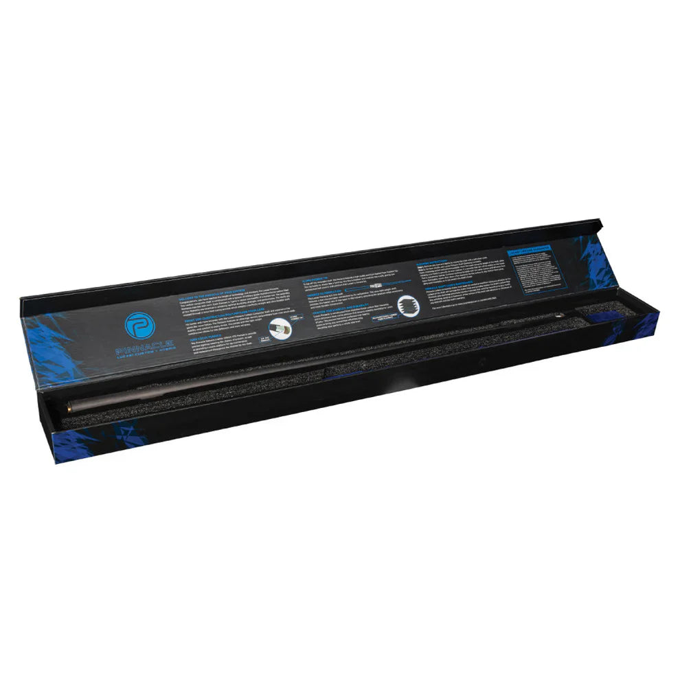 Lucasi Pinnacle Carbon Fiber Shaft comes in a long rectangular box with instructions.