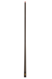 Cue with a red tip on a white background