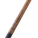 Pure X Coffee Stained Maple & Cocobolo/White Points Cue with Black Linen Wrap