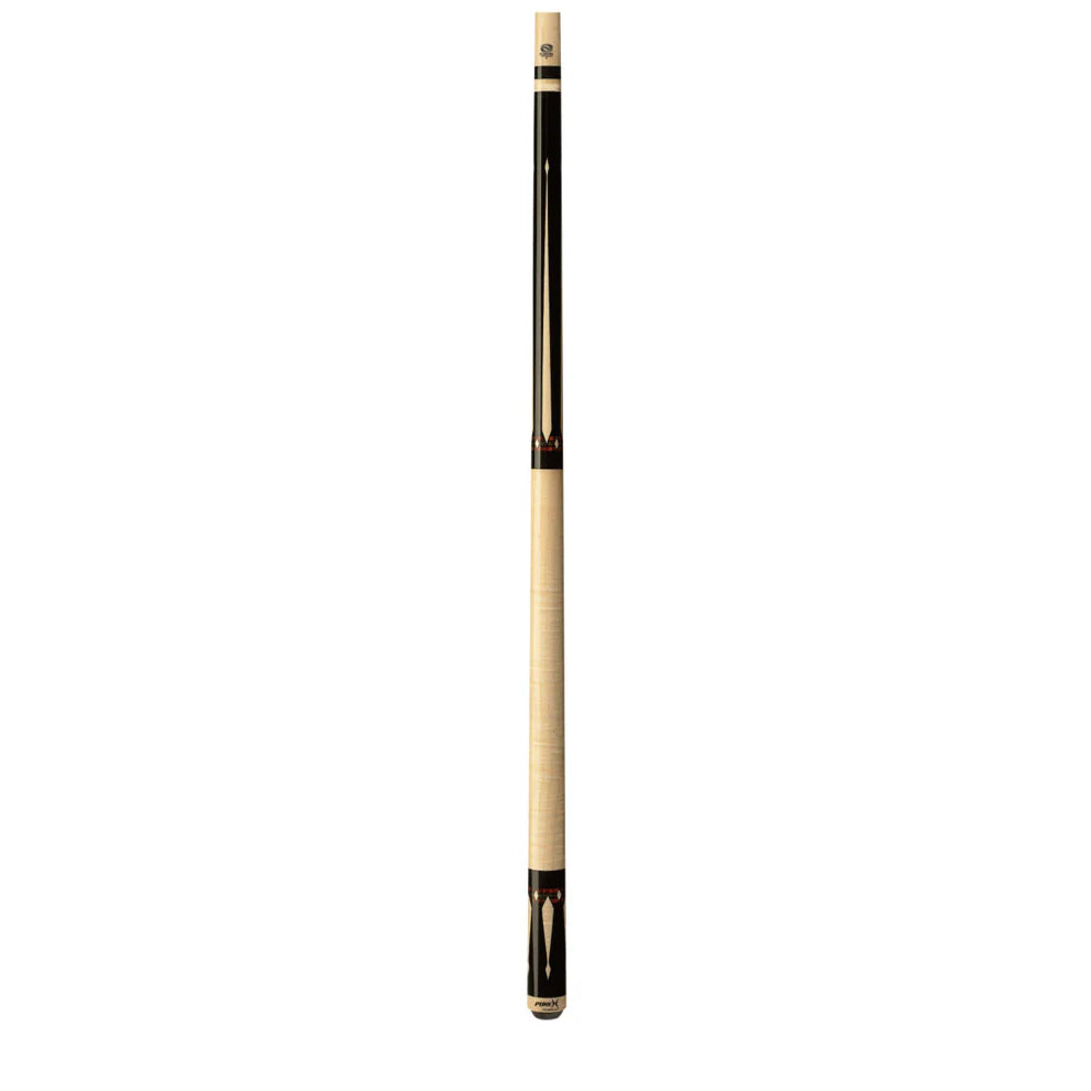 Pure X Natural Curly Maple/Black & Cocobolo Wrapless Cue