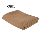 Simonis 860 billiard table cloth in camel by Simonis, text "CAMEL" on white background.