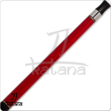 Red cue on a white background, featuring the 'Katana' brand.