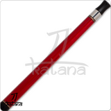 Red cue with  on a white background, featuring the 'Katana' brand.