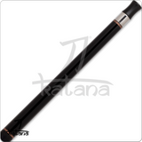 Black stylus cue with silver accents on a white background, featuring the Katana brand.