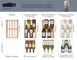 Summit 15" Wide Built-In Wine Cellar, ADA Compliant