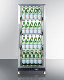 Summit Commercial 24" Wide Mini Reach-In Beverage Center with Dolly