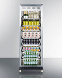 Summit Commercial 24" Wide Mini Reach-In Beverage Center with Dolly