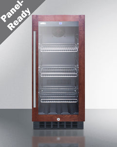 Summit 15" Wide Built-In Beverage Center (Panel Not Included)