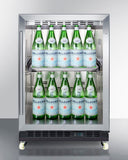 Summit Commercial 24" Wide Built-In Mini Reach-In Beverage Center with Dolly