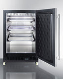 Summit Appliance 24" Wide Built-In Mini Reach-In Beverage Center with Dolly