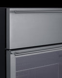 Summit Appliance 24" Wide Built-In Commercial Beverage Refrigerator With Top Drawer