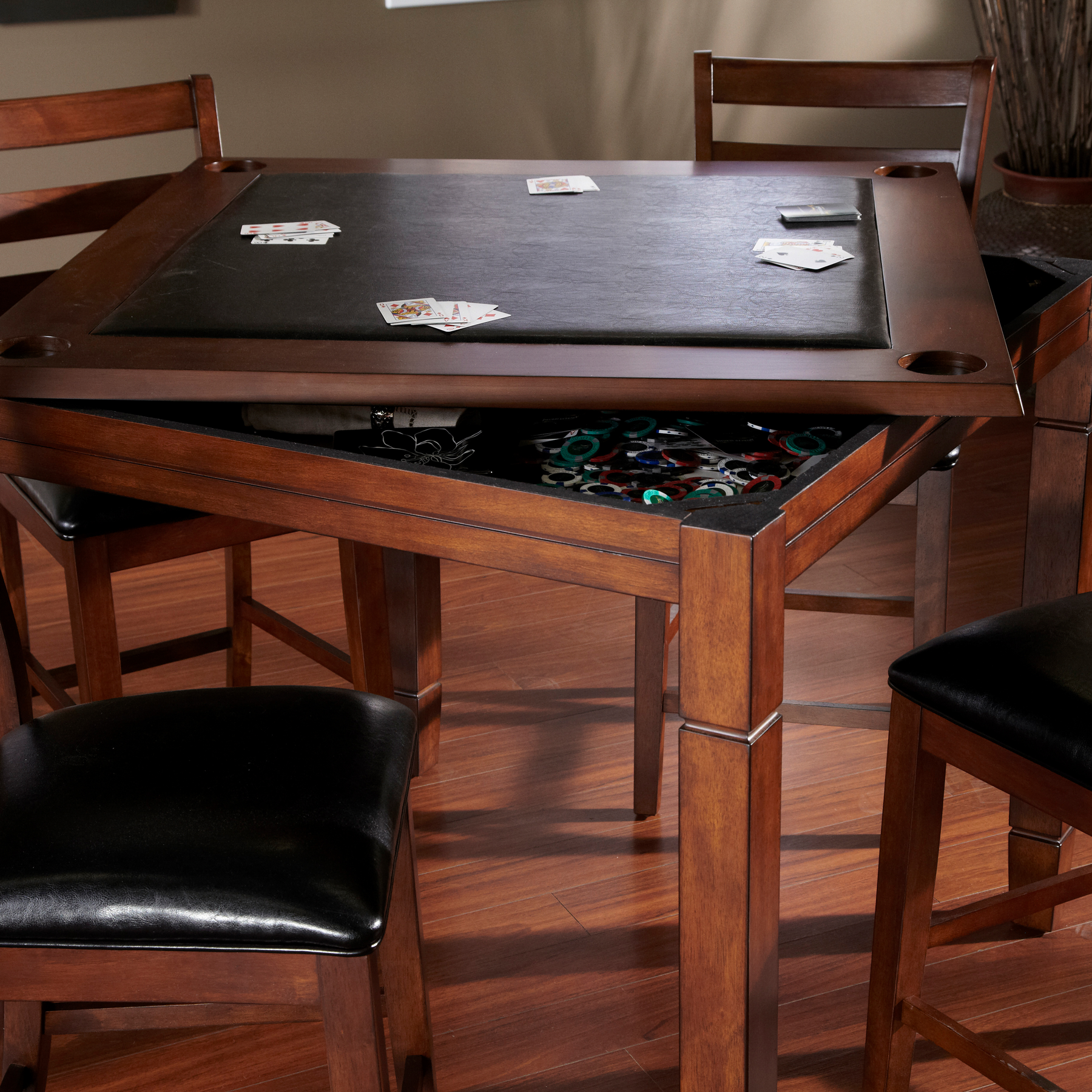 American Heritage Billiards Rosa Game Table in Suede - Table only