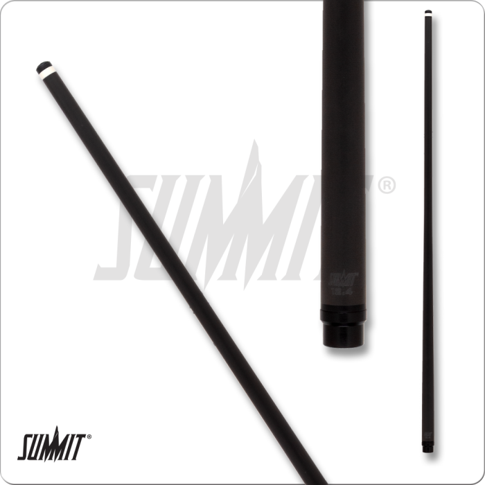 Black pool cue with Summit branding on a white background
