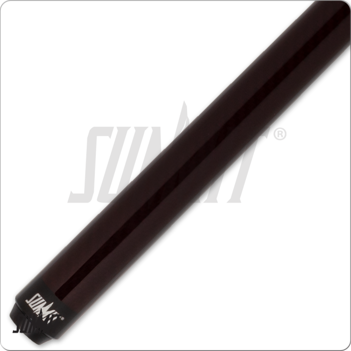 Black pool cue on a white background with 'Summit' branding.