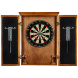 American Heritage Billiards Turnberry Dartboard Cabinet in Reclaimed Rustic