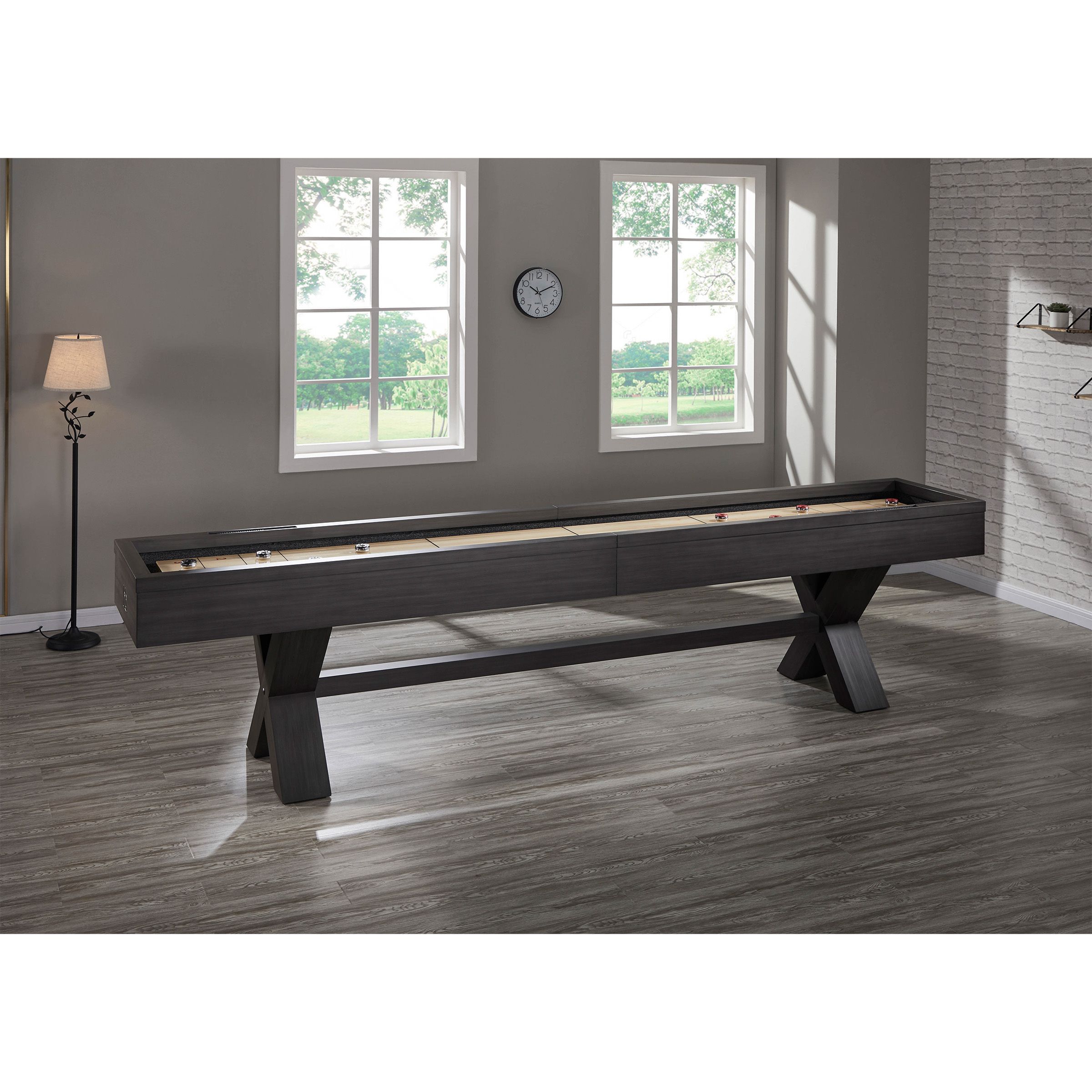 HB Home Blake 12' Shuffleboard Table in Kona