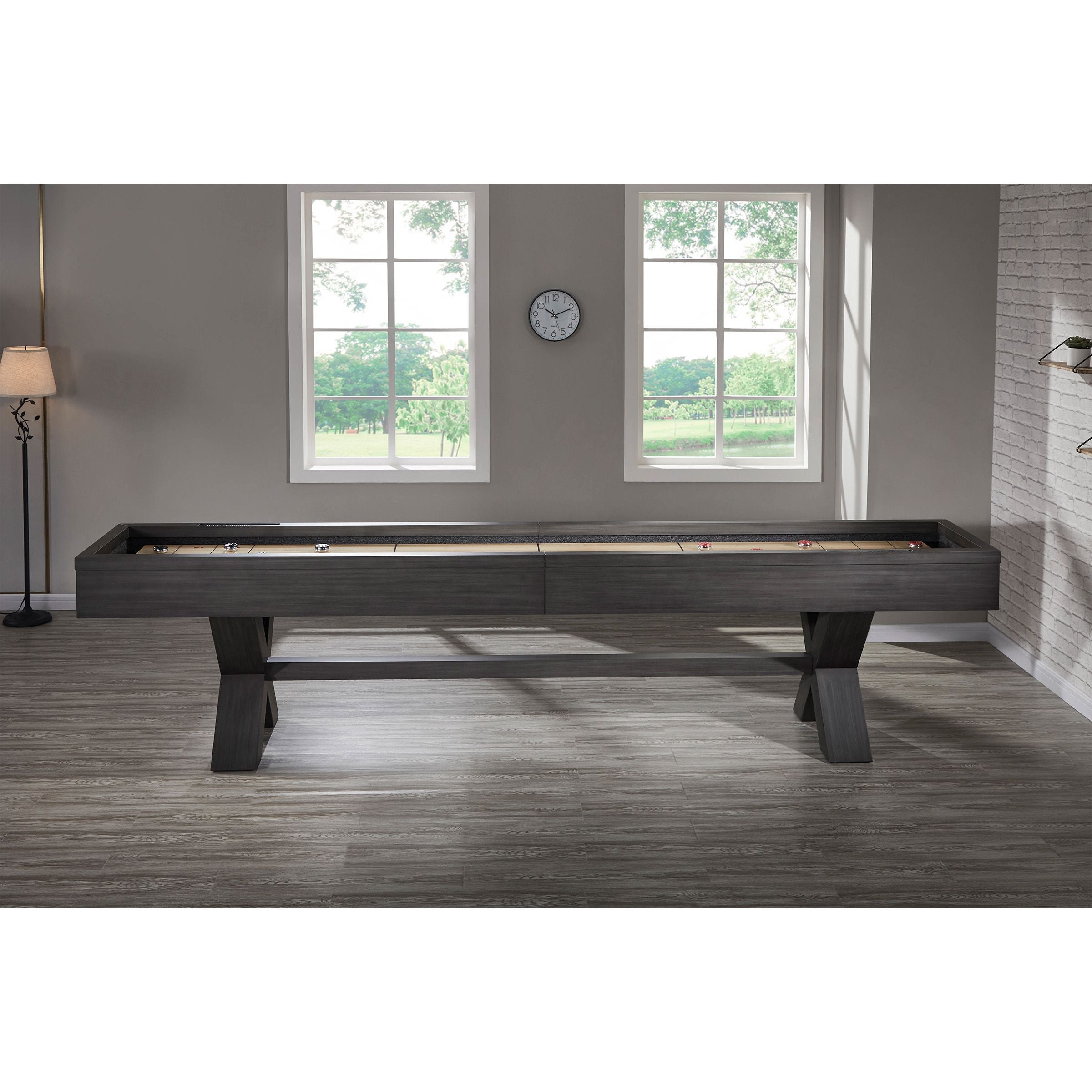 HB Home Blake 12' Shuffleboard Table in Kona
