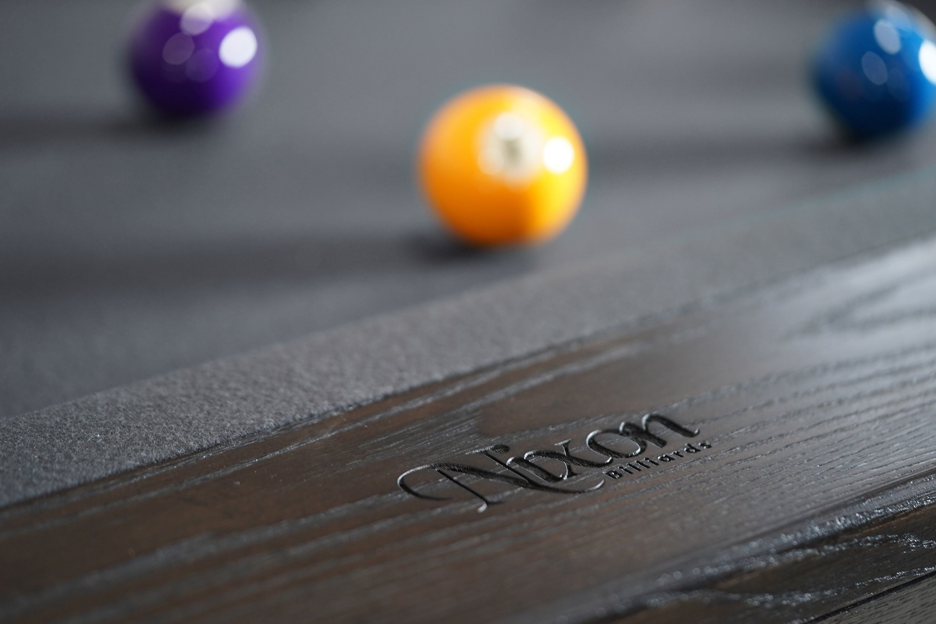 Nixon KAI 8' Slate Pool Table in Waxed Brown Finish w/ Dining Top Option