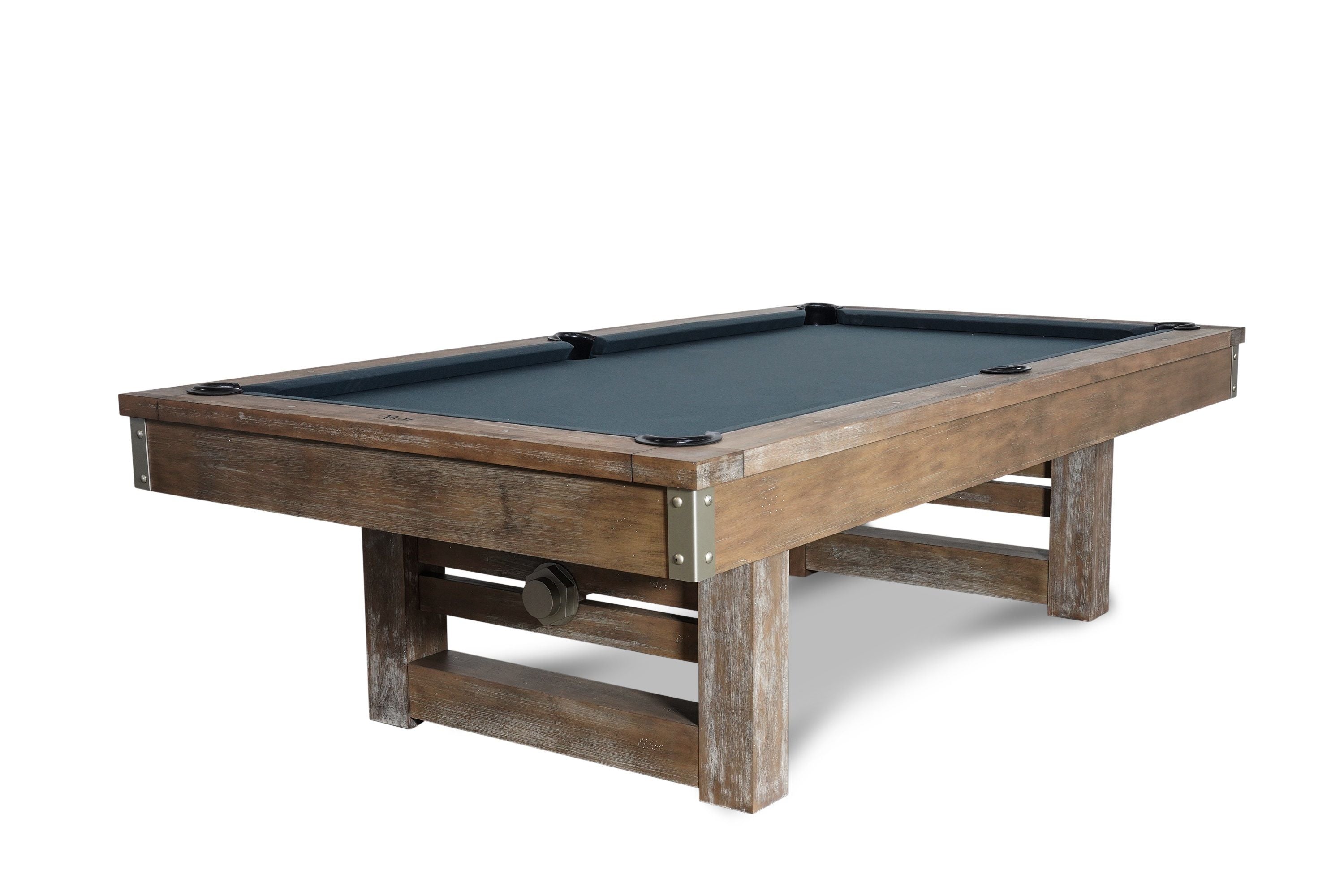 Nixon Bryant 8' Slate Pool Table in Weathered Natural Finish w/ Dining Top Option